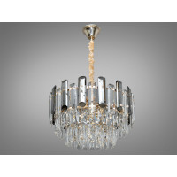 Делікатна підвісна кришталева люстра в кухню, 6 ламп, золото Diasha 8805-450SG