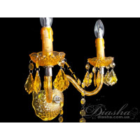 Недороге бра із кольорового акрилу в класичному стилі, на дві лампи Diasha 1004/2Y-HR