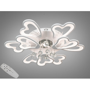 Стельова LED люстра Diasha золото з пультом 185Вт Diasha 8154/6+3WHdimmer