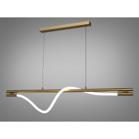 Світлодіодна лінійна люстра для зали з серії "Роуплайт", 15W, бронза Diasha SY9609-L1200GAB