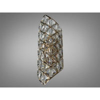 Елегантне класичне бра з кришталю під дві лампи, золото Diasha 9130-B420GD Елегантне класичне бра з кришталю під дві лампи, золото Diasha 9130-B420GD