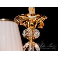 Люстра классичесская с подсветкой в зал спальню кухню 24W Diasha 8329/6G3000K