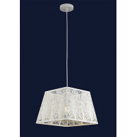 Люстра подвесная на одну лампу с абажуром Levistella 909XL1245-1 WH
