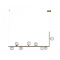 Люстра молекула подвесная декоративная Levistella 761V1026-8 BRZ+CL