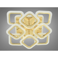 Плоские светодиодные люстры Diasha AS8060/4+4 G led dimmer 3 color
