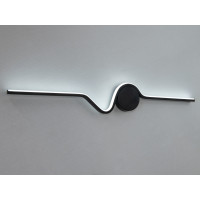 Модне світлодіодне бра в спальню, 22 Вт, чорний Diasha 9093/800BK