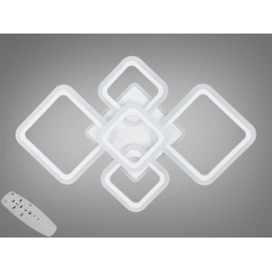 Світлодіодна люстра смарт світильник з пультом, 80W, чорна люстра Diasha A8160/2+3WHLED3colordimmer