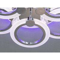 Светодиодная люстра под потолок с пультом управления Diasha 8022/3+3HRLEDRGBdimmer