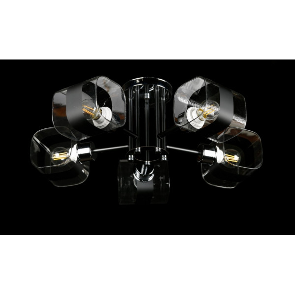 Люстра с плафонами  LGH60055/5 (BK+SR) Splendid-Ray
286129