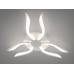 Стельова led люстра кільця з пультом, диммером, підсвіткою, 40W, чорна Diasha 2481/6WHLED3colordimmer