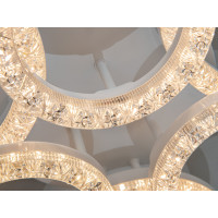 Стельова LED люстра кільця Diasha біла 113Вт Diasha MX4770/3+3WH