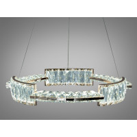 LED люстра підвісна золото 70 Вт пульт 12 м² Diasha 552/500G