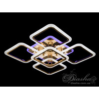 Потолочная led люстра квадрат с пультом Diasha A8060/4+1G LED 3color dimmer 