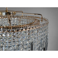 Підвісна люстра класика, модель 9708-750SG, золото, 15 ламп Diasha 9708-750SG