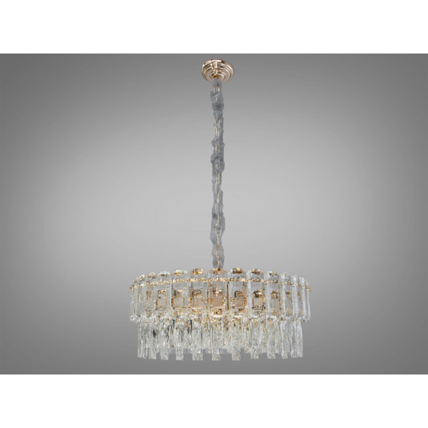 Унікальна підвісна кришталева люстра в передпокій, 14 ламп, золото Diasha D898-600G Унікальна підвісна кришталева люстра в передпокій, 14 ламп, золото Diasha D898-600G