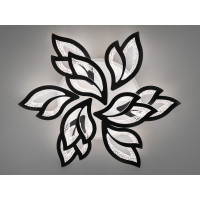 Стельова люстра з пультом, диммером і LED підсвічуванням, 140W, чорна Diasha 2455/6+3BKLED3colordimmer