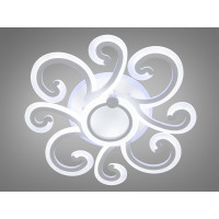 Красива світлодіодна люстра з триколірним LED підсвічуванням, 90W Diasha 2452/4+1WHLED3colordimmer