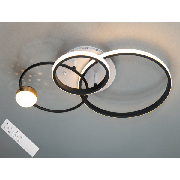 Світлодіодна люстра Diasha MX2987-3SWH+BK