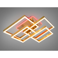 Стельова люстра LED 7002GLED3COLDIM золото пульт диммер 145W Diasha 7002GLED3colordimmer
