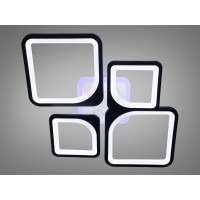 Потолочная светодиодная люстра с пультом и подсветкой Diasha 8060/2+2BK LED 3color dimmer 