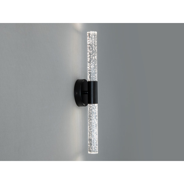 Гармонійне чорне світлодіодне бра, 6 Вт Diasha 9151-BBK