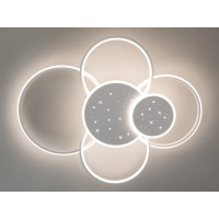 Унікальна стельова світлодіодна люстра з пультом, 115Вт, біла Diasha 2448WHdimmer