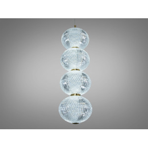 Світлодіодна люстра підвіс золото 8 Вт 4100K Diasha D221205-4