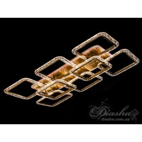 Люстра в зал с пультом 150W Diasha QX2518/6+2LLED 3color dimmer