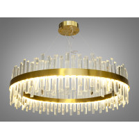 Вражаюча підвісна кришталева люстра LED в зал, 195 Вт, люстри бронза Diasha 836/800BR