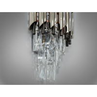 Светильник на стену хрустальный 2 лампи Diasha 9001-2W-CH+PB