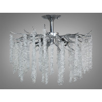 Стельова люстра Diasha Гліцинія хром кришталева каскадна Diasha A605-600CH