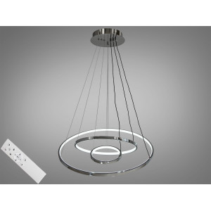 Елегантна LED люстра підвісна в кухню, 100W, хром Diasha MD9079-3HR-600+400+200dimmer