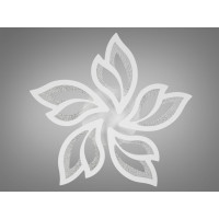 Стельова світлодіодна люстра з пультом, диммером та підсвіткою, 80W Diasha 2455/5WHLED3colordimmer