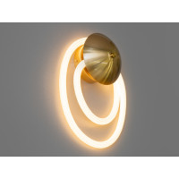 Сучасна новинка, настінний led світильник Мотузка, 16 Вт, бронза Diasha 9605-GAB