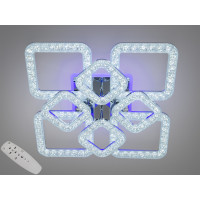 Світлодіодна люстра Серія Квадрати хром 130W з пультом Diasha 2205/4+4HRLED3colordimmer