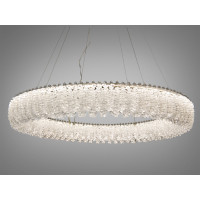Підвісна кришталева люстра Diasha 505 LED хром 48 Вт кільцевий дизайн Diasha 505-800CH