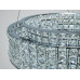 LED підвісна кришталева люстра 110Вт хром пульт Diasha 572/500CH