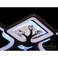 Светодиодные люстры 8157/2+2BK LED 3color dimmer