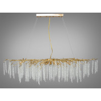 Хрустальная люстра в зал 15 ламп Diasha 605-L1500GD