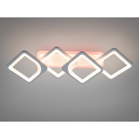 Світлодіодна люстра смарт світильник з пультом, 70Вт, біла Diasha H8060/2+2WHLED3colordimmer