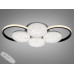 Стельова LED люстра чорна 4+2 з пультом 81 Вт CCT Diasha 9098/4+2BK