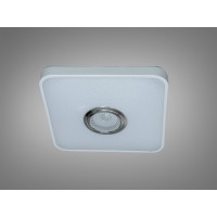 Стельова люстра біла 45 Вт з Bluetooth колонкою та підключенням до розумного будинку Diasha DB-8501B/280x280RGB+MP3+TUYA