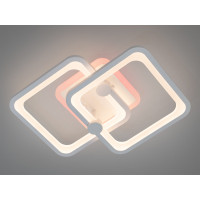 Світлодіодна люстра з смарт світильник з пультом, димером, 55W, чорна Diasha 8208/2WHLED3colordimmer