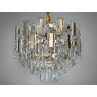 Приголомшлива підвісна кришталева люстра в вітальню, 7 ламп, золото Diasha 2018/400SGD