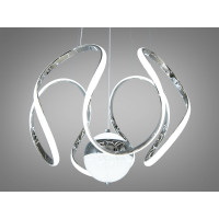 Сучасна світлодіодна люстра потужністю 75 Вт, колір хром Diasha 1955/1HR