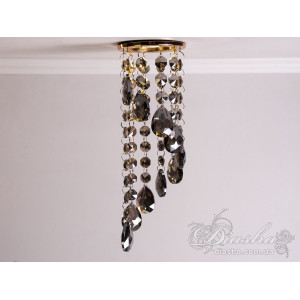 Точковий світильник із кришталевими підвісками Diasha 6013DGD-SM