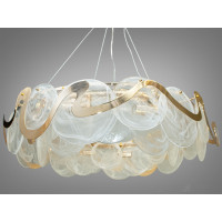 Люстра подвесная со стеклом в стиле модерн для большой комнаты Diasha 18037-800G