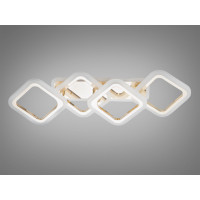 Світлодіодна люстра Diasha 8060 золото геометричний дизайн з пультом Diasha HA8160/2+2GLED3colordimmer