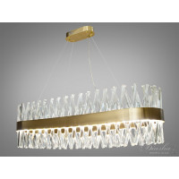 Современная хрустальная led люстра для зала спальни гостиной Diasha 8853-1000x400G 