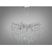 Витончена підвісна кришталева люстра "Гліцинія", 8 ламп, хром Diasha 608-600CH